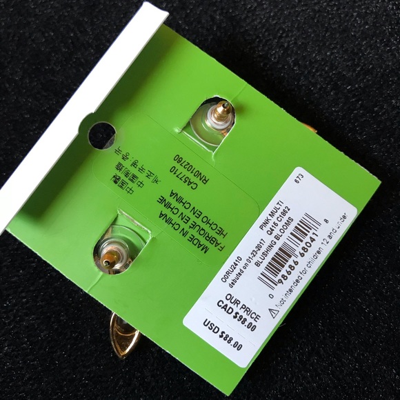 Kate spade blushing blooms earrings - Picture 3 of 3